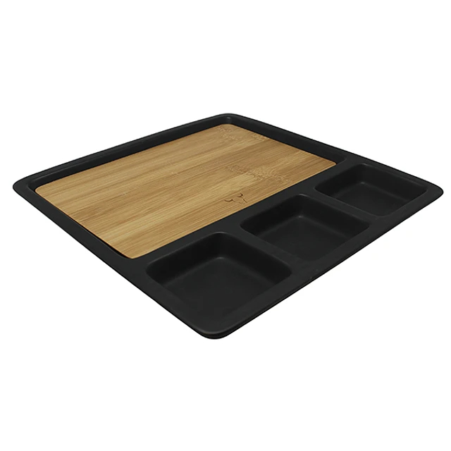 TABLA APERITIVO MADERA CERAMICA DEMONTABLE WAYU M 25X11CM - 1