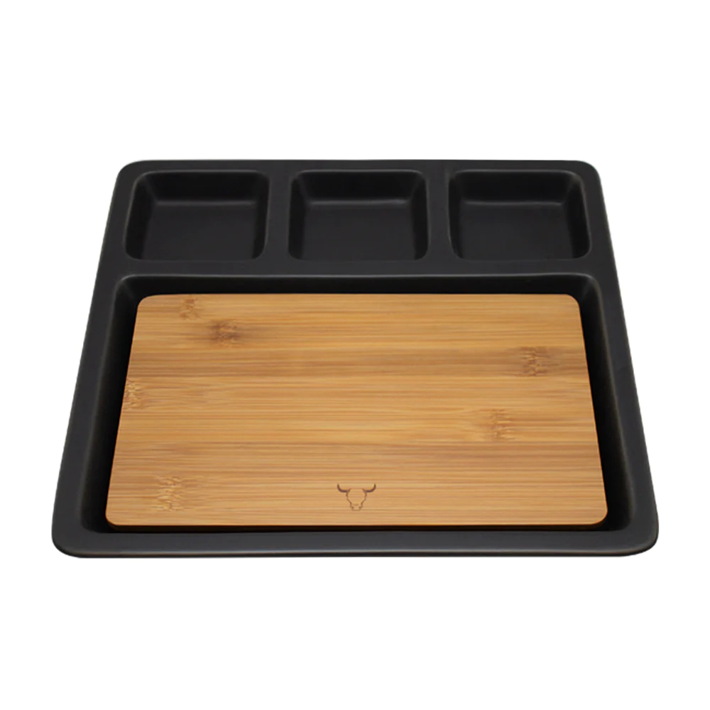 TABLA APERITIVO MADERA CERAMICA DEMONTABLE WAYU M 25X11CM - 2