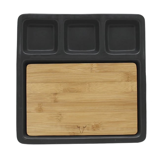 TABLA APERITIVO MADERA CERAMICA DEMONTABLE WAYU M 25X11CM - 4