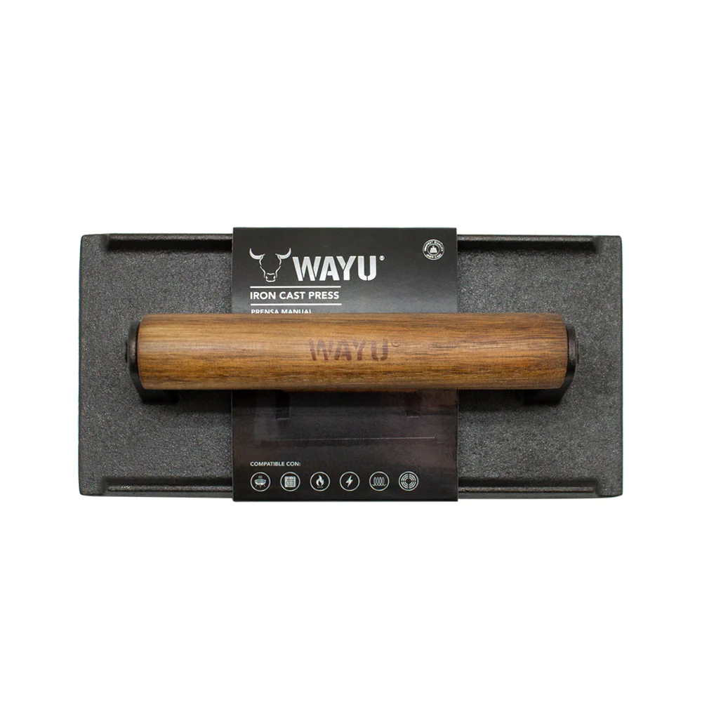 PRENSA MOLDE PARA CARNE COCINA WAYU ASADO BBQ ACERO - 4