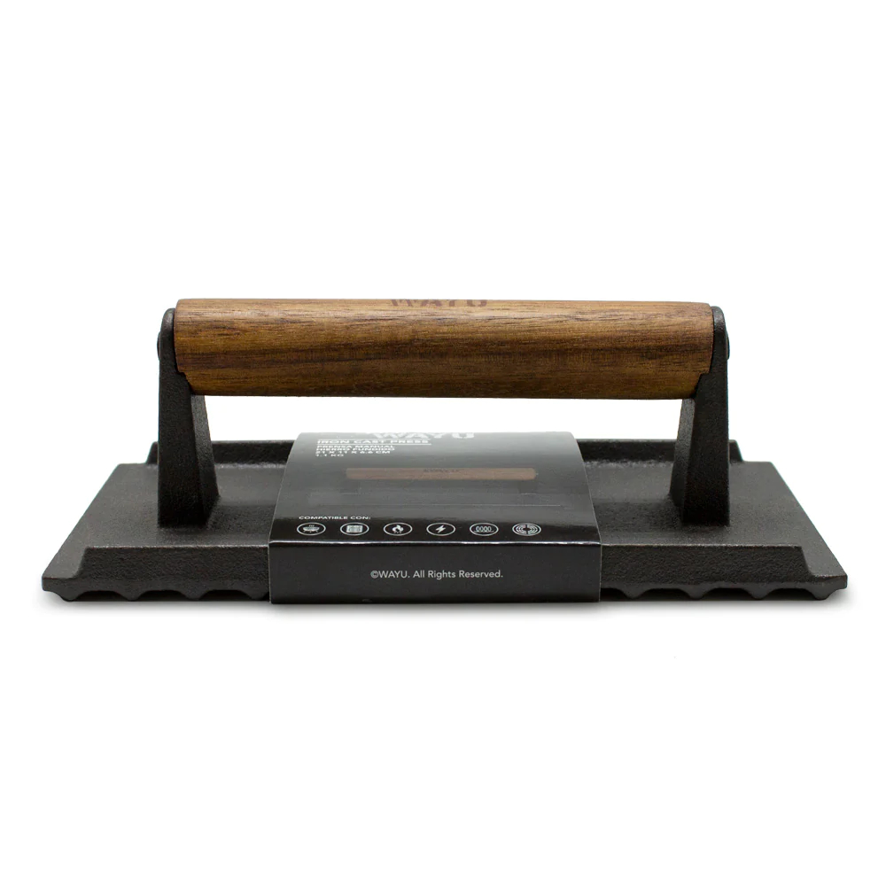 PRENSA MOLDE PARA CARNE COCINA WAYU ASADO BBQ ACERO - 5