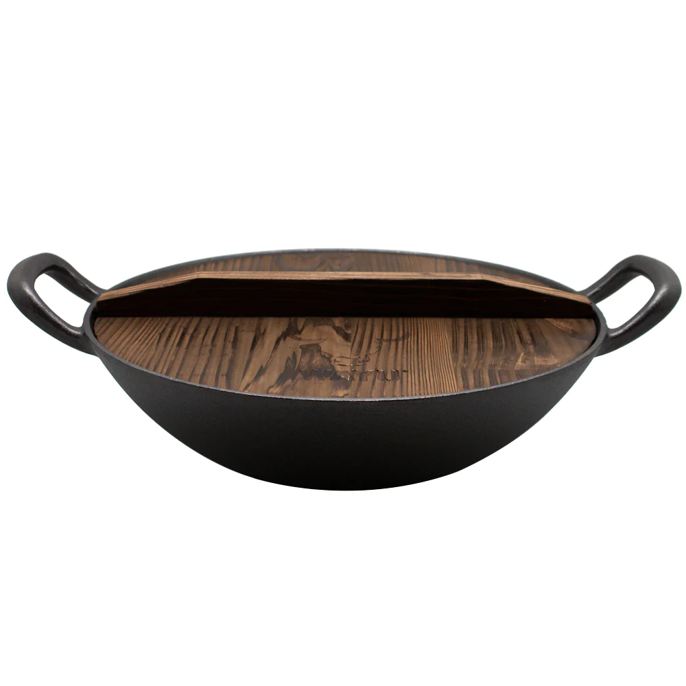 DISCO HIERRO FUNDIDO 32CM WAYU CON TAPA ASADO PARRILLA COCINA - 2