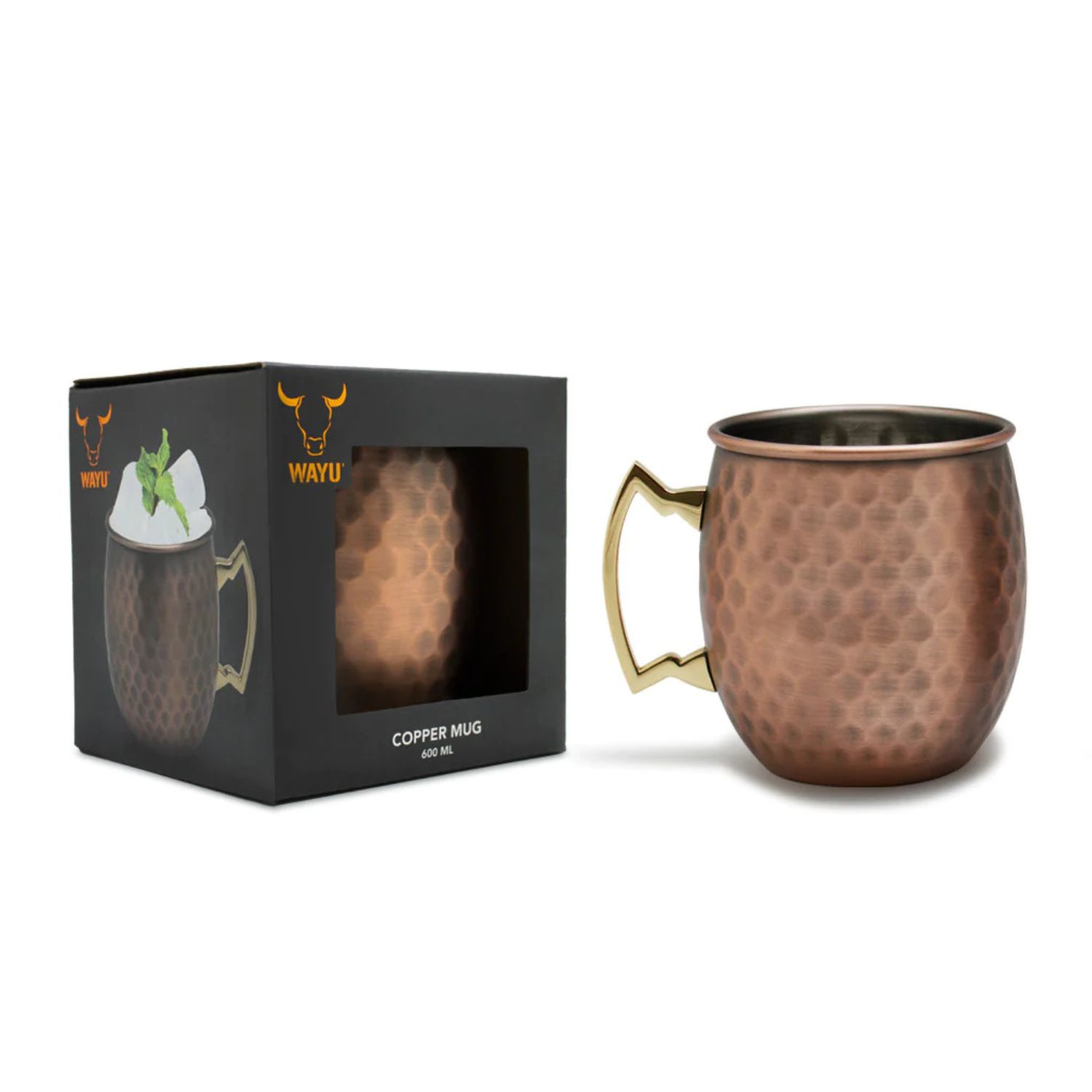 MUG VASO COBRE WAYU COPPER 600ML TRAGOS COCTEL COCINA BBQ - 5