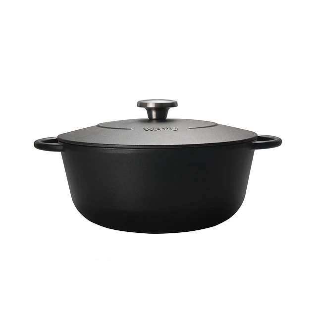 OLLA DE HIERRO FUNDIDO ENAMEL IRON CAST WAYU 28 CM CACEROLA - 2