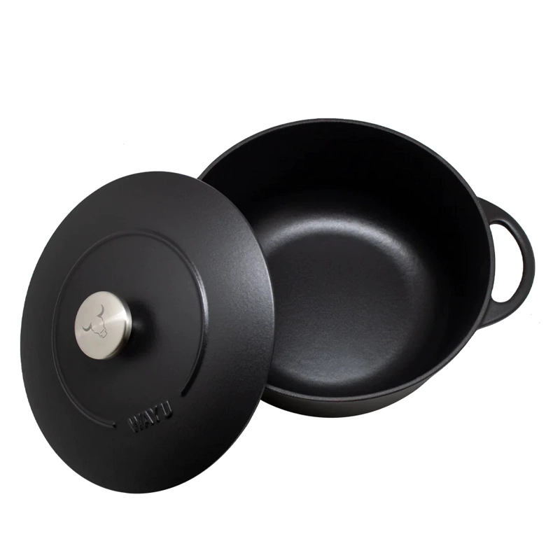 OLLA DE HIERRO FUNDIDO ENAMEL IRON CAST WAYU 28 CM CACEROLA - 3