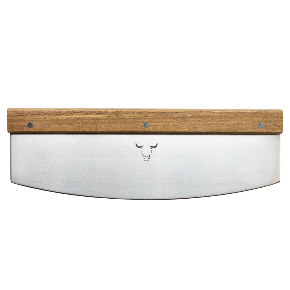 CORTADOR DE PIZZA MADERA Y FILO ACERO INOXIDABLE 35 CM WAYU - 1