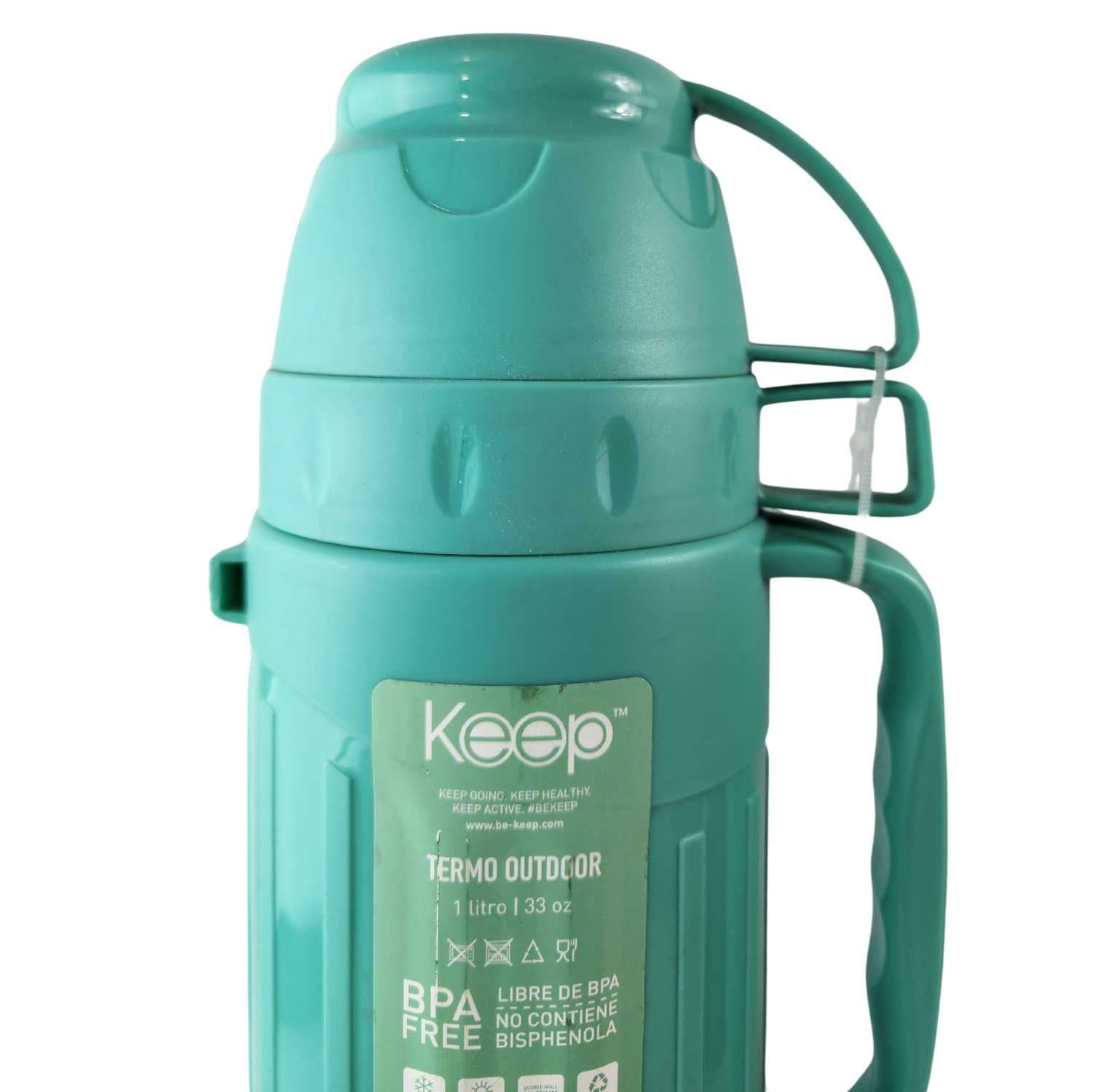 TERMO KEEP 1.8 LITROS OUTDOOR RESISTENTE CAFE TE BEBIDAS TURQUESA - 3