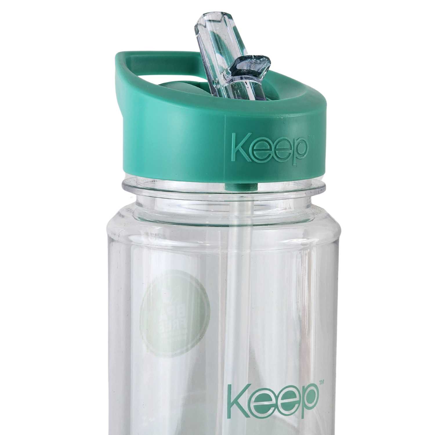 BOTELLA KEEP BANDAS COLORES 750ML AGUA BEBIDAS TURQUESA - 6