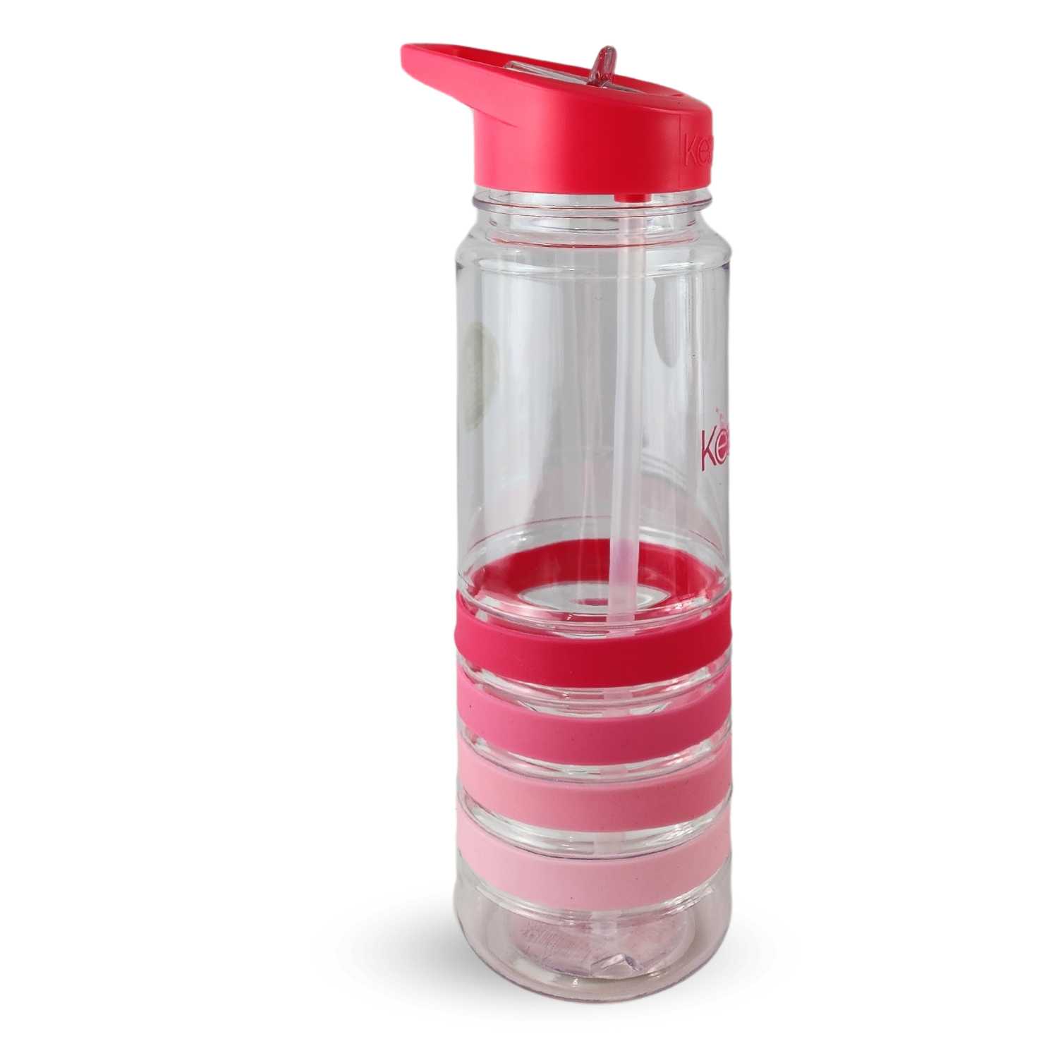 BOTELLA KEEP BANDAS COLORES 750ML AGUA BEBIDAS ROSA - 3