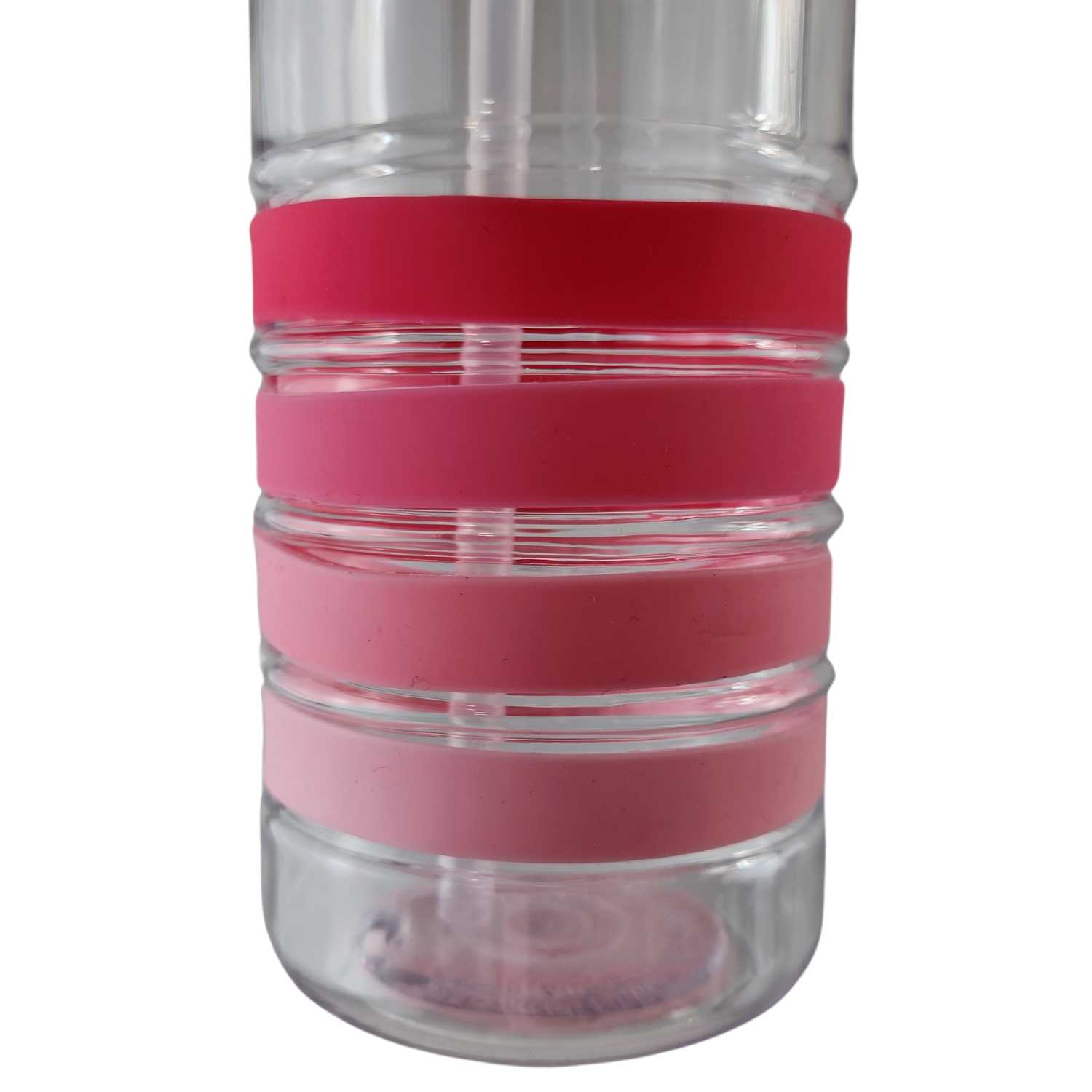 BOTELLA KEEP BANDAS COLORES 750ML AGUA BEBIDAS ROSA - 6