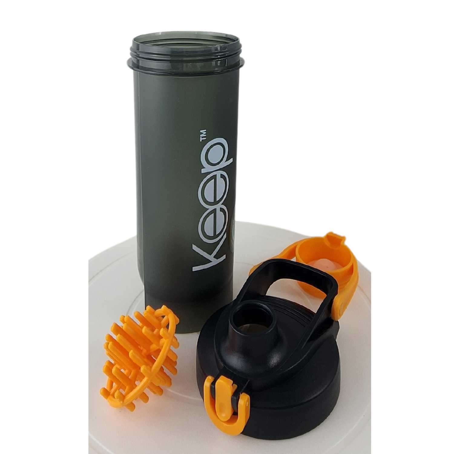 BOTELLA SHAKER KEEP 700ML SPORT OUTDOOR GIMNASIO NARANJA - 6