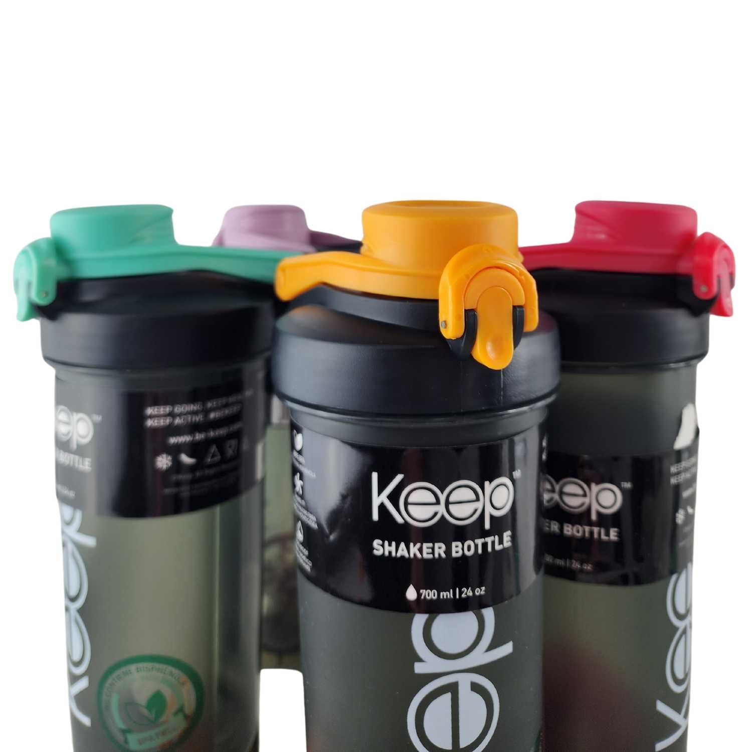BOTELLA SHAKER KEEP 700ML SPORT OUTDOOR GIMNASIO NARANJA - 9