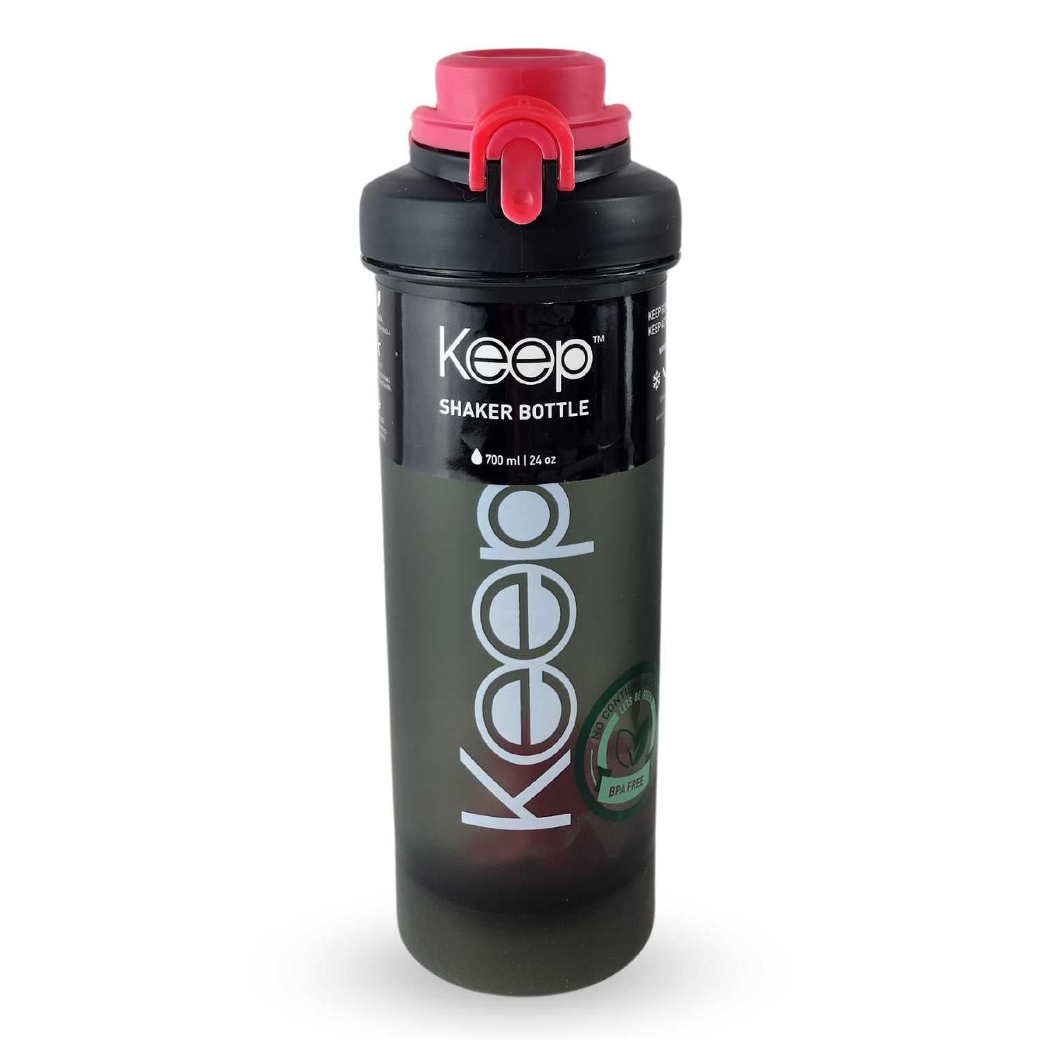 BOTELLA SHAKER KEEP 700ML SPORT OUTDOOR GIMNASIO ROSA - 1