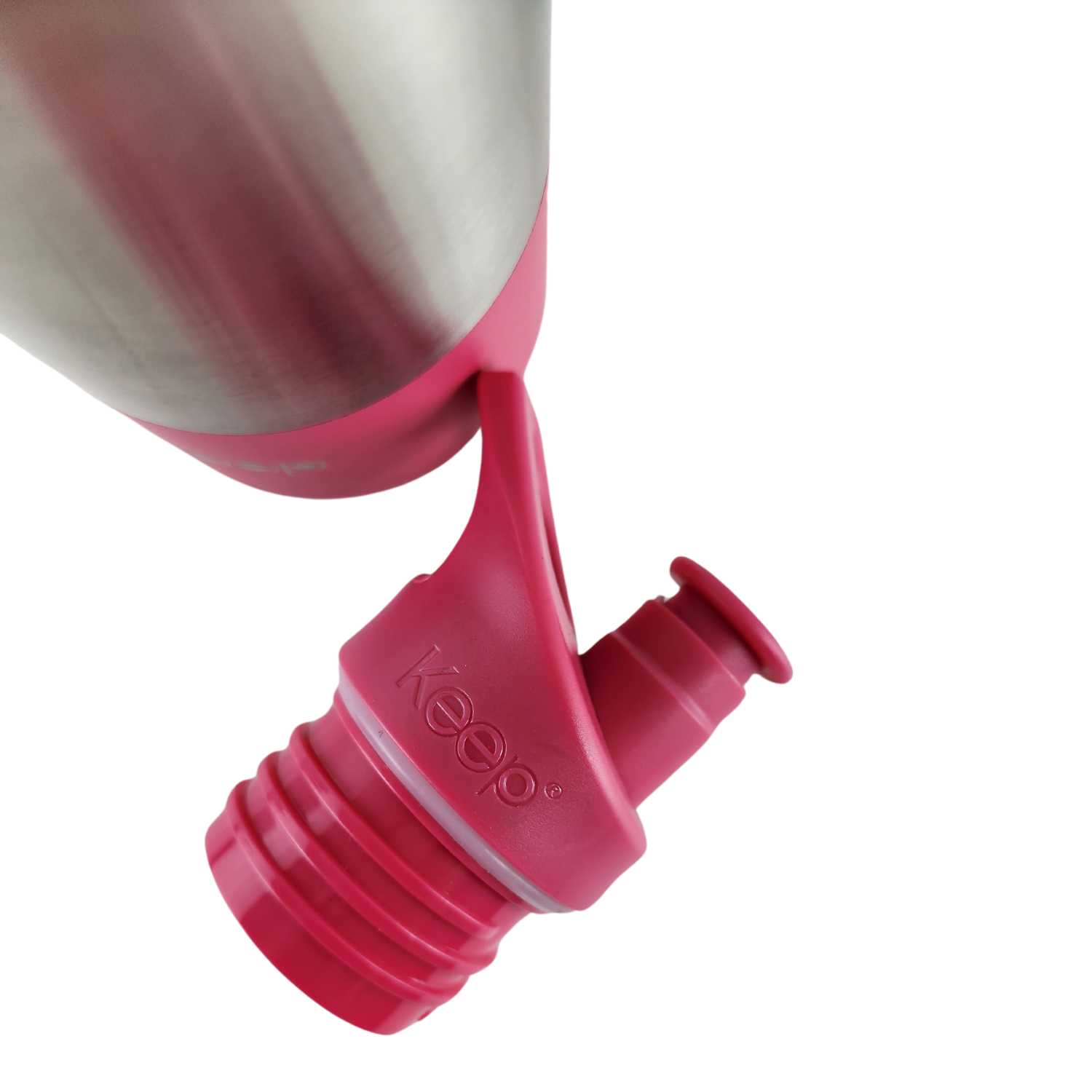 BOTELLA METALICA KEEP 600ML KEEP BEBIDAS DEPORTE ROSA - 6
