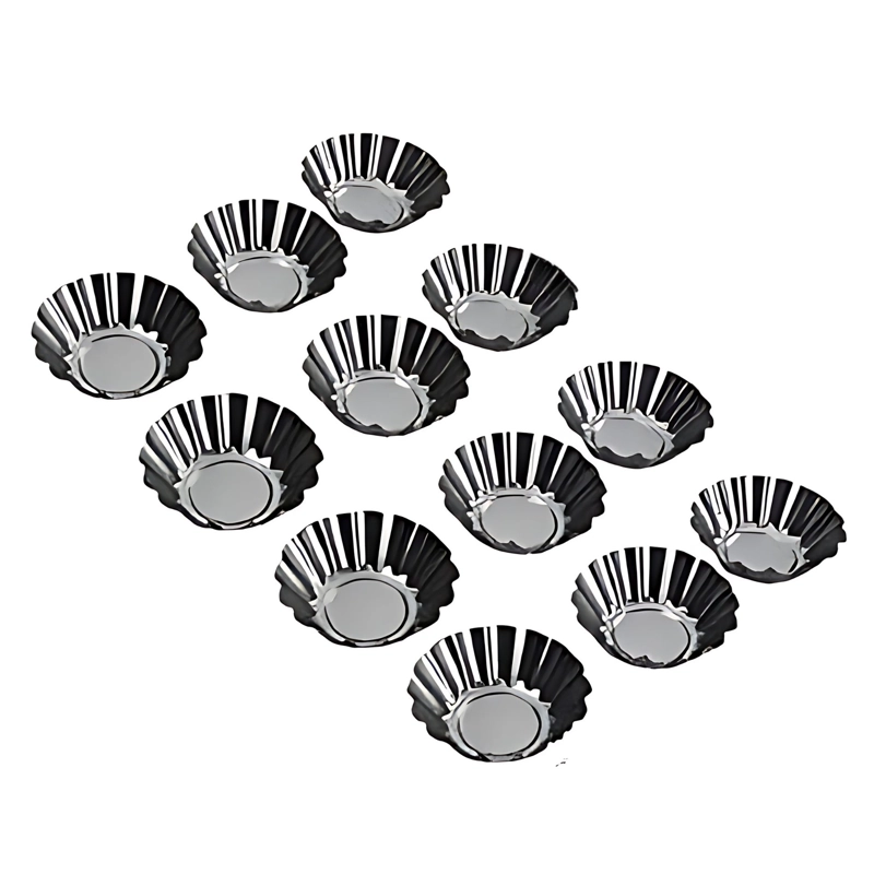 SET 12 MOLDES DE TARTALETA DESMONTABLE 10,5CM COCINA REPOSTERIA - 5
