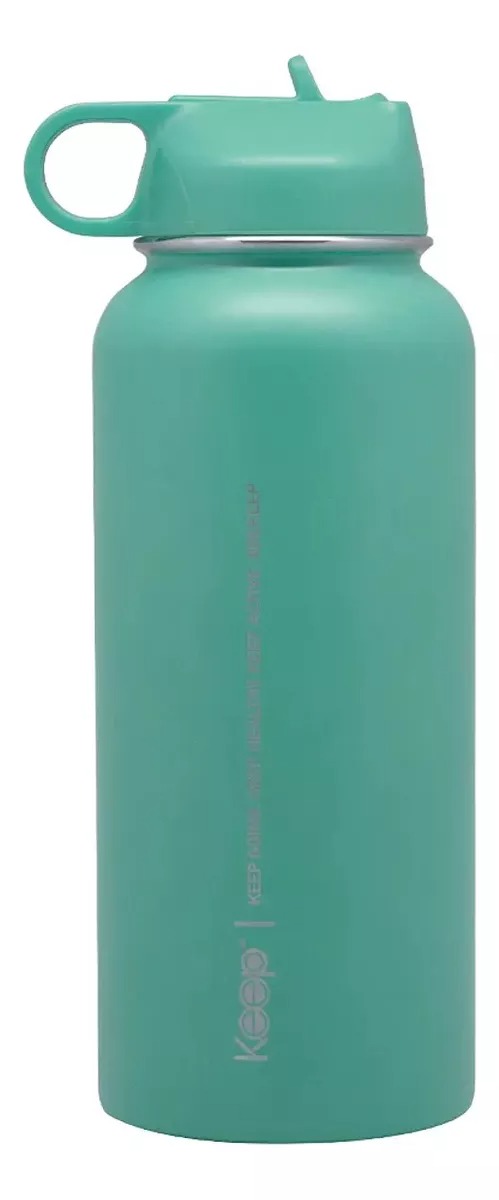 BOTELLA INSULADA KEEP 1LITRO HIDRATACION DEPORTE TURQUESA - 1
