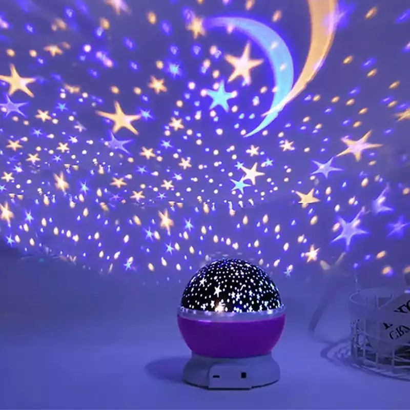 PROYECTOR ESPANTACUCO DE CIELO ESTRELLADO LUZ LED ROSADO - 6
