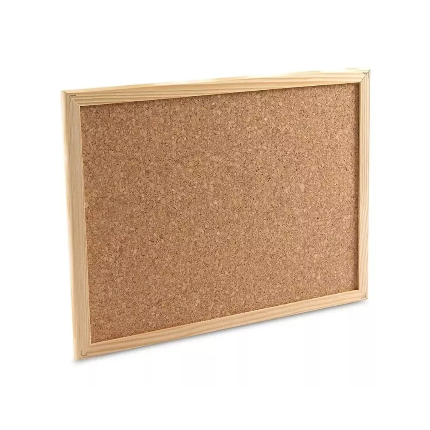 PIZARRA CORCHO 60X90 BORDE MADERA RESISTENTE + FIJADORES - 1