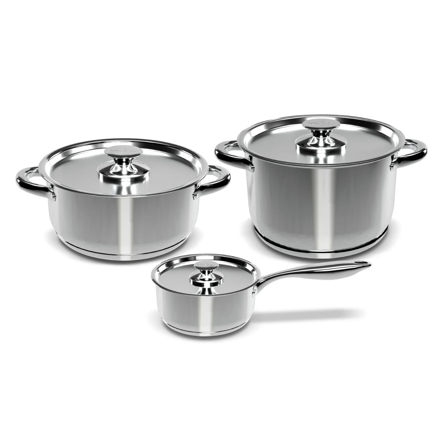 BATERIA COCINA WENS 6 PIEZAS ACERO INOXIDABLE COCINA 430-6SS - 1