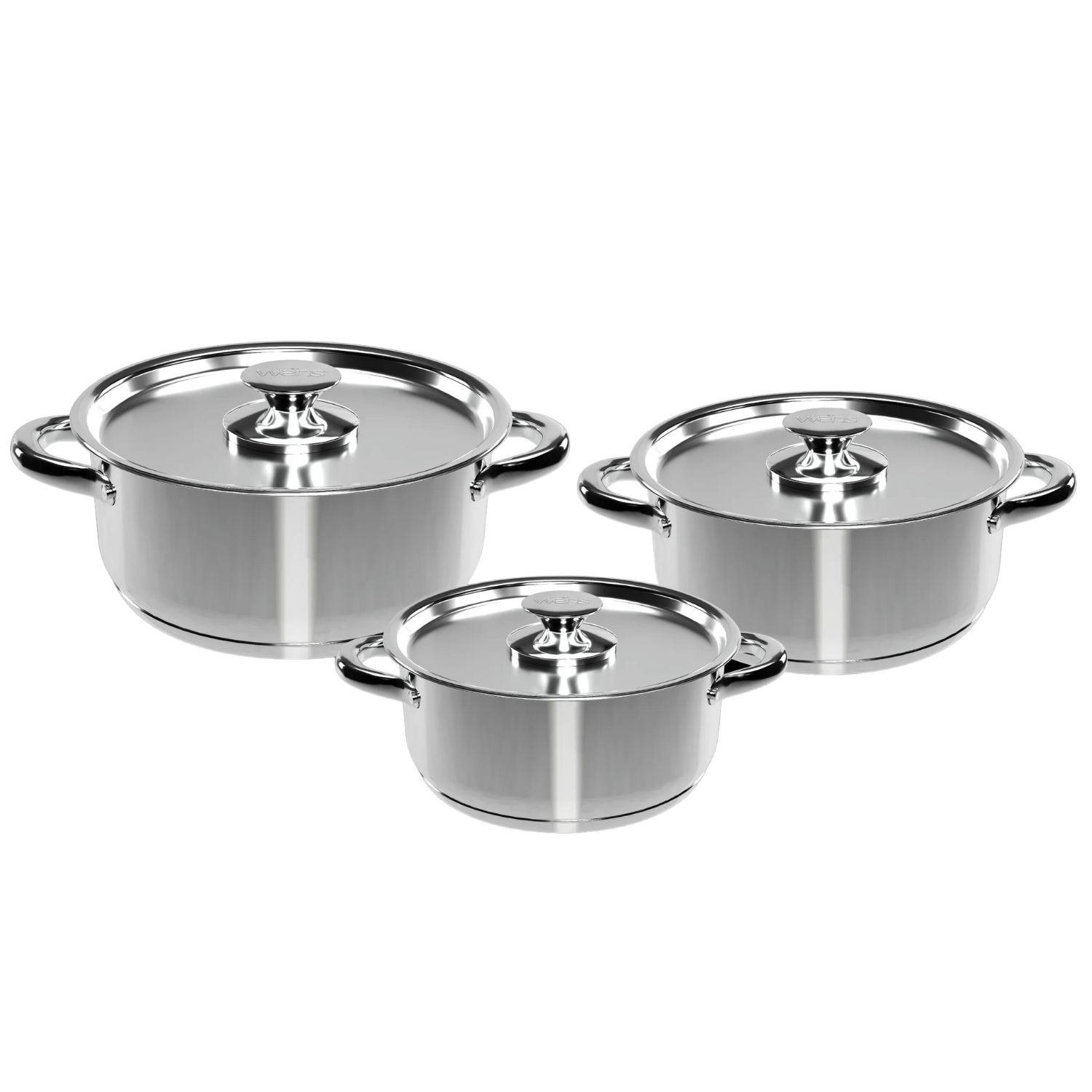 BATERIA COCINA WENS 6 PIEZAS ACERO INOXIDABLE COCINA 420-6SS - 1