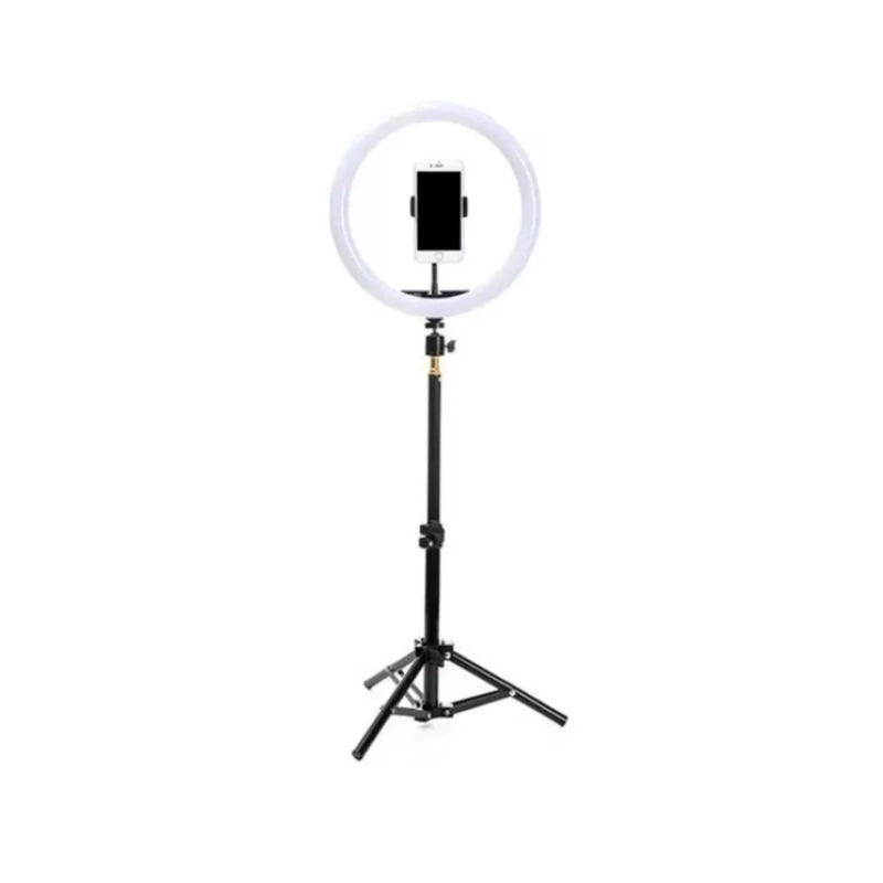 ARO DE LUZ DISPARO 30CM 26 CM FOTOGRAFIA ILUMINACION CON TRIPODE 180 CM - 1