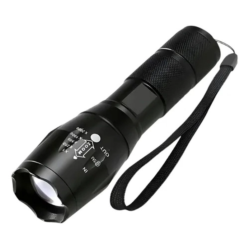 LINTERNA TACTICA DISPARO RECARGABLE CAMPING EMERGENCIA ZOOM 6000 LM - 1