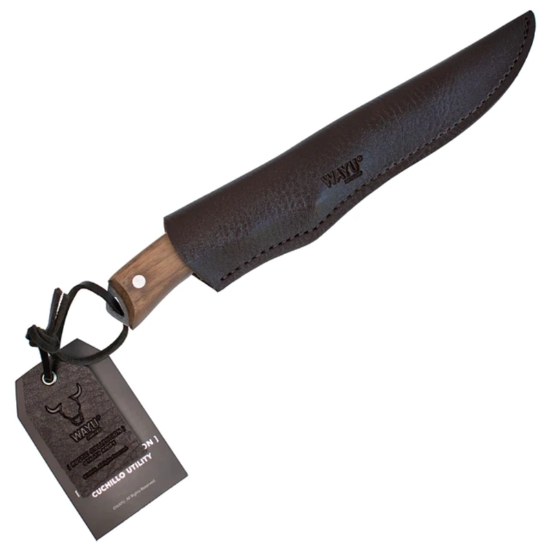 CUCHILLO UTILIY WAYU CON FUNDA RUSTIC COLECCTION COCINA - 4