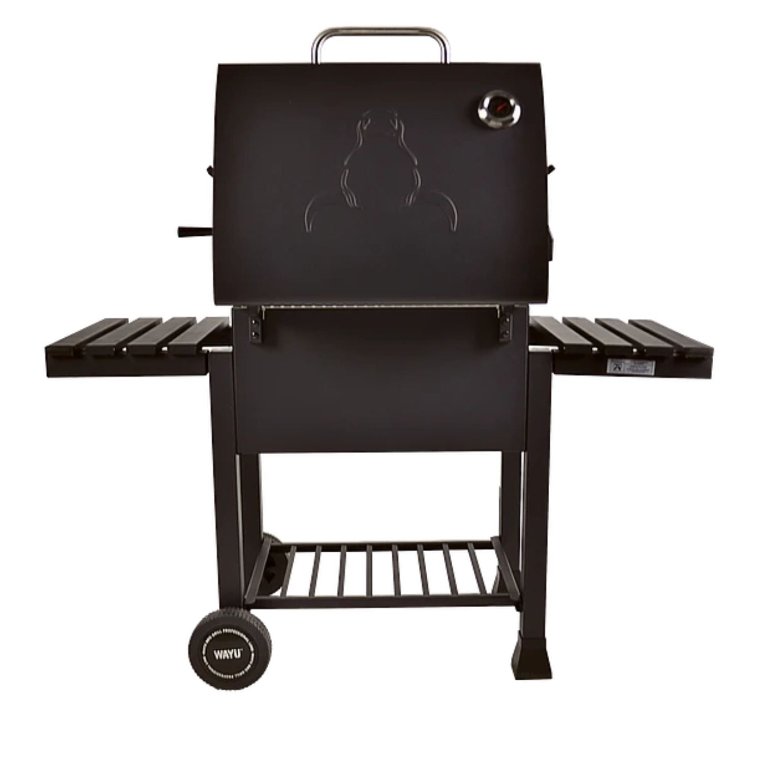 PARRILLA A CARBON CON SPIEDO WAYU RUEDAS BBQ GRILL ASADOS - 2