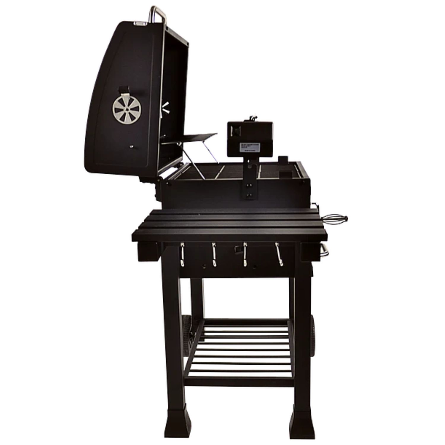 PARRILLA A CARBON CON SPIEDO WAYU RUEDAS BBQ GRILL ASADOS - 3