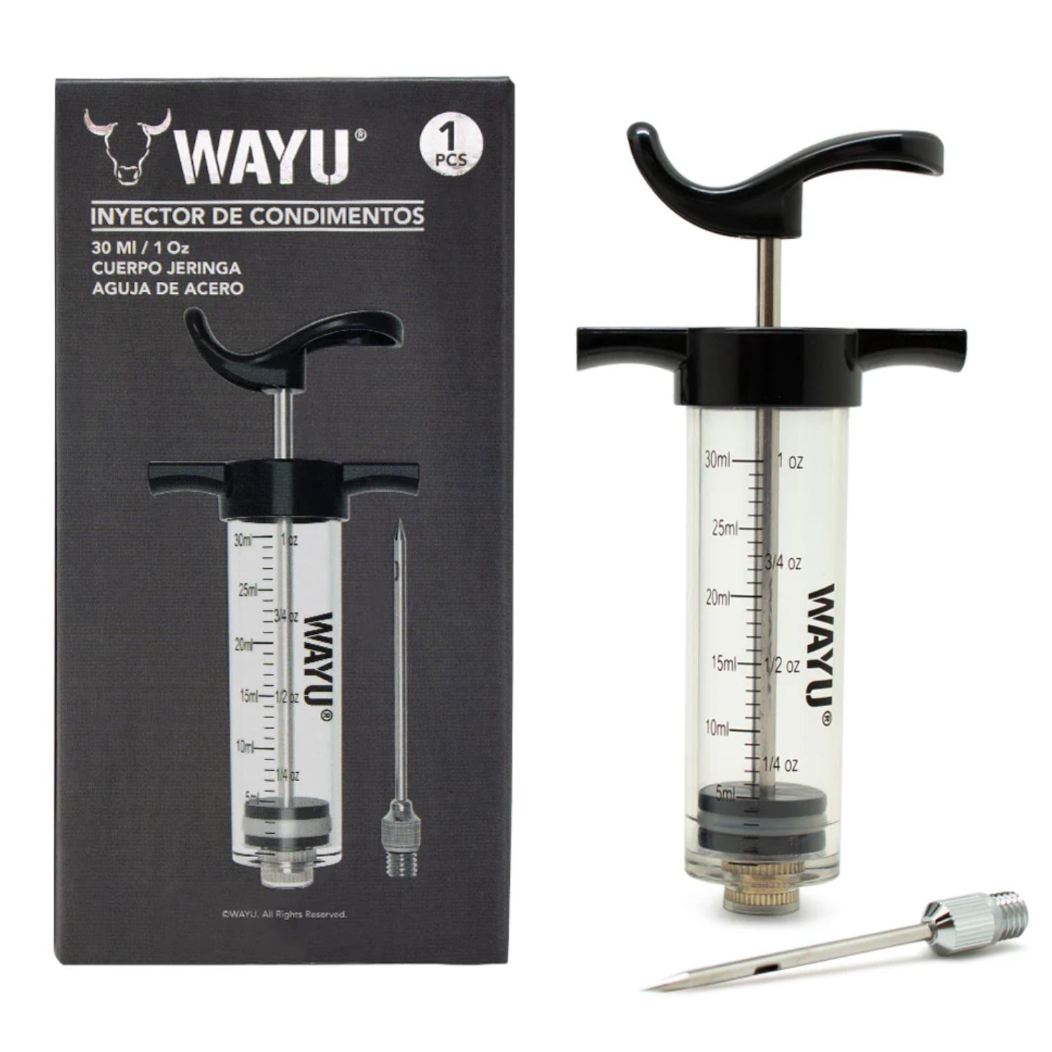 JERINGA PARA CARNE WAYU MEAT INJECTOR PARRILLA BBQ COCINA - 2