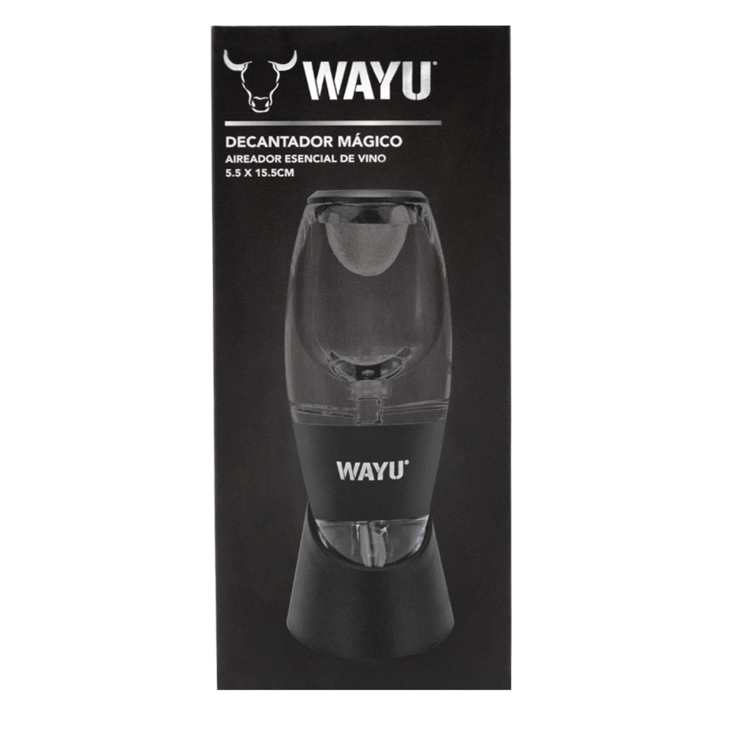 AIREADOR CON FILTRO WAYU VINOS DECANTADOR PREMIUM - 4