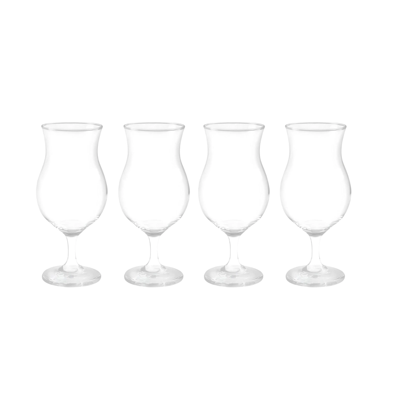 DISPLAY 4 COPAS CERVECERAS PREMIUM PRAGA 442ML CRISTAR BEER - 1
