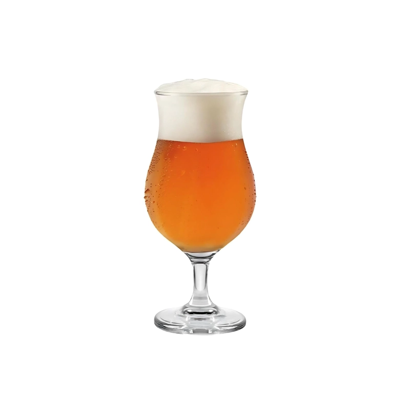 DISPLAY 4 COPAS CERVECERAS PREMIUM PRAGA 442ML CRISTAR BEER - 3
