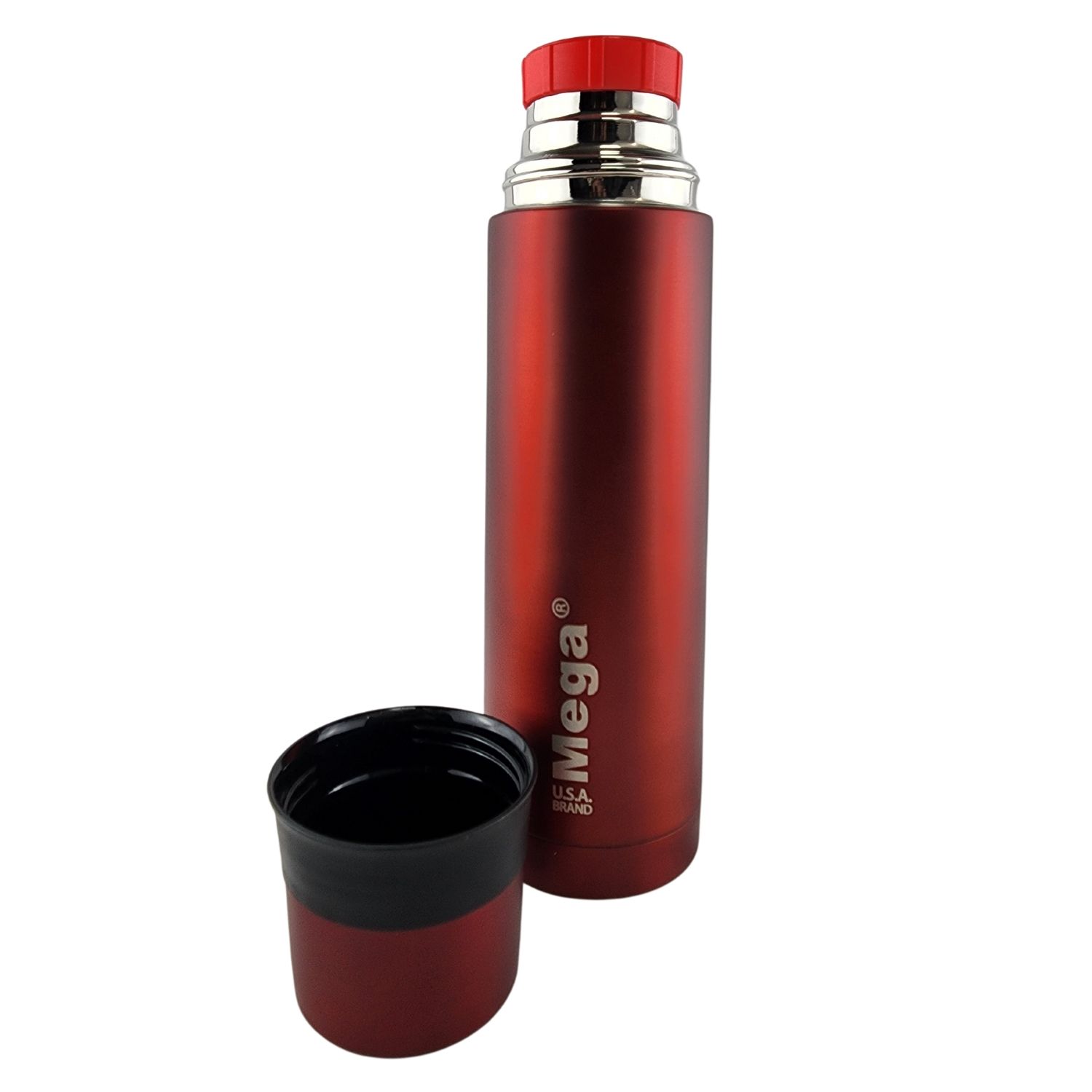 TERMO MEGA SLIM IV 1L ACERO INOXIDABLE TE EN COLOR CAFE OUTDOOR EN COLOR ROJO - 5