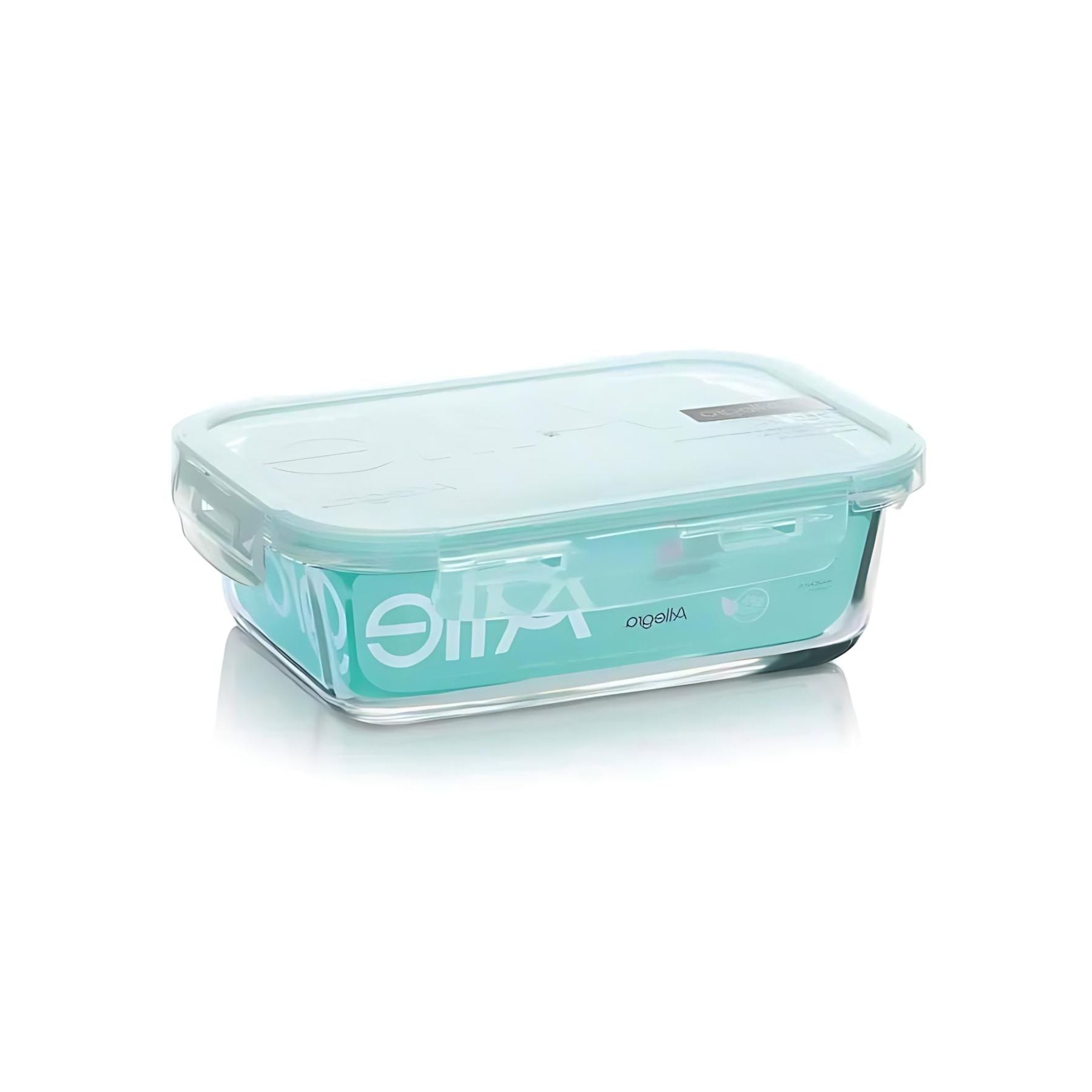 CONTENEDOR ALIMENTOS HERMETICO RECTANGULAR 420ML VIDRIO ALLEGRA - 2
