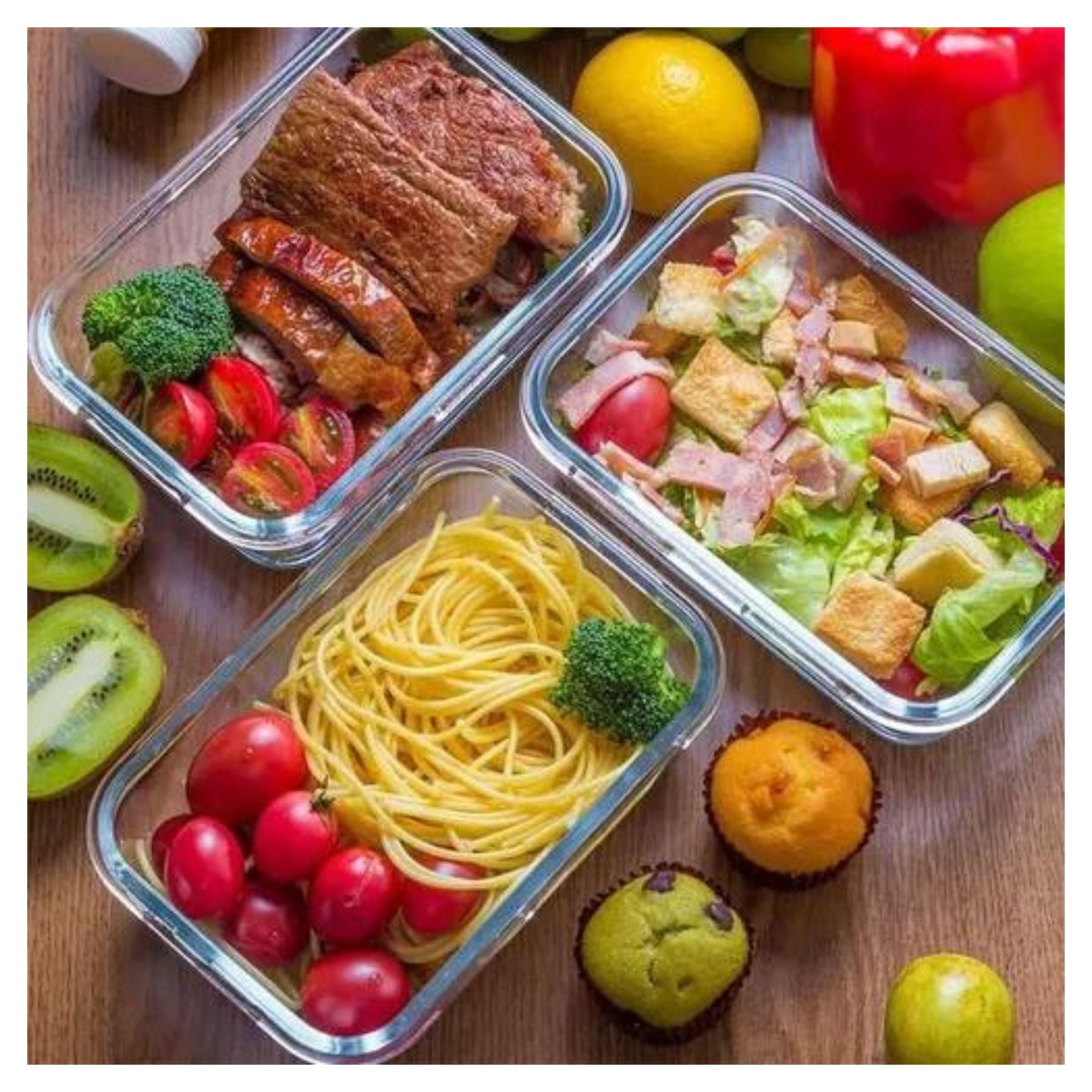 CONTENEDOR ALIMENTOS HERMETICO RECTANGULAR 420ML VIDRIO ALLEGRA - 4