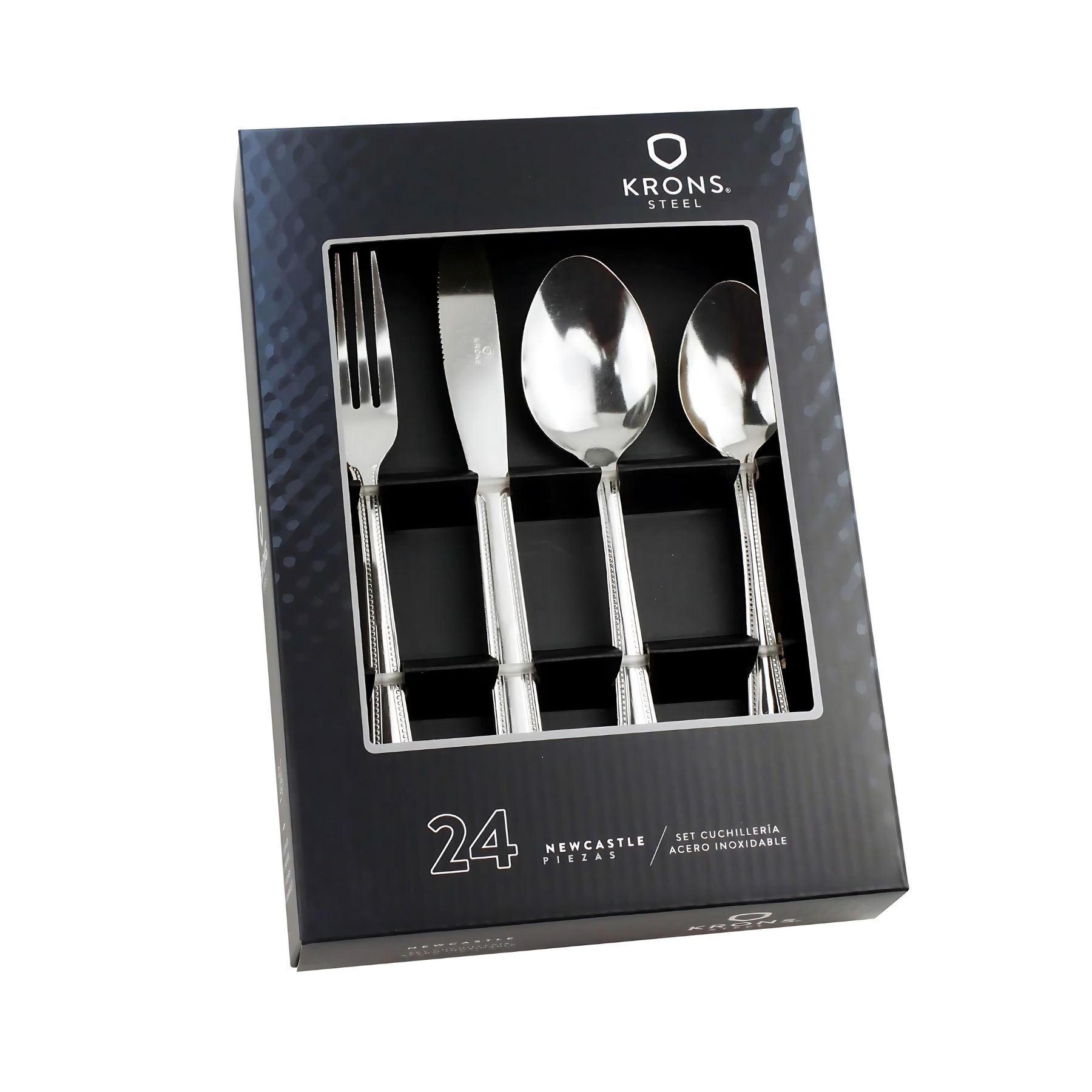 SET CUBIERTOS 24 PZS NEWCASTLE KRONS ACERO INOX SET CUCHILLERIA - 1