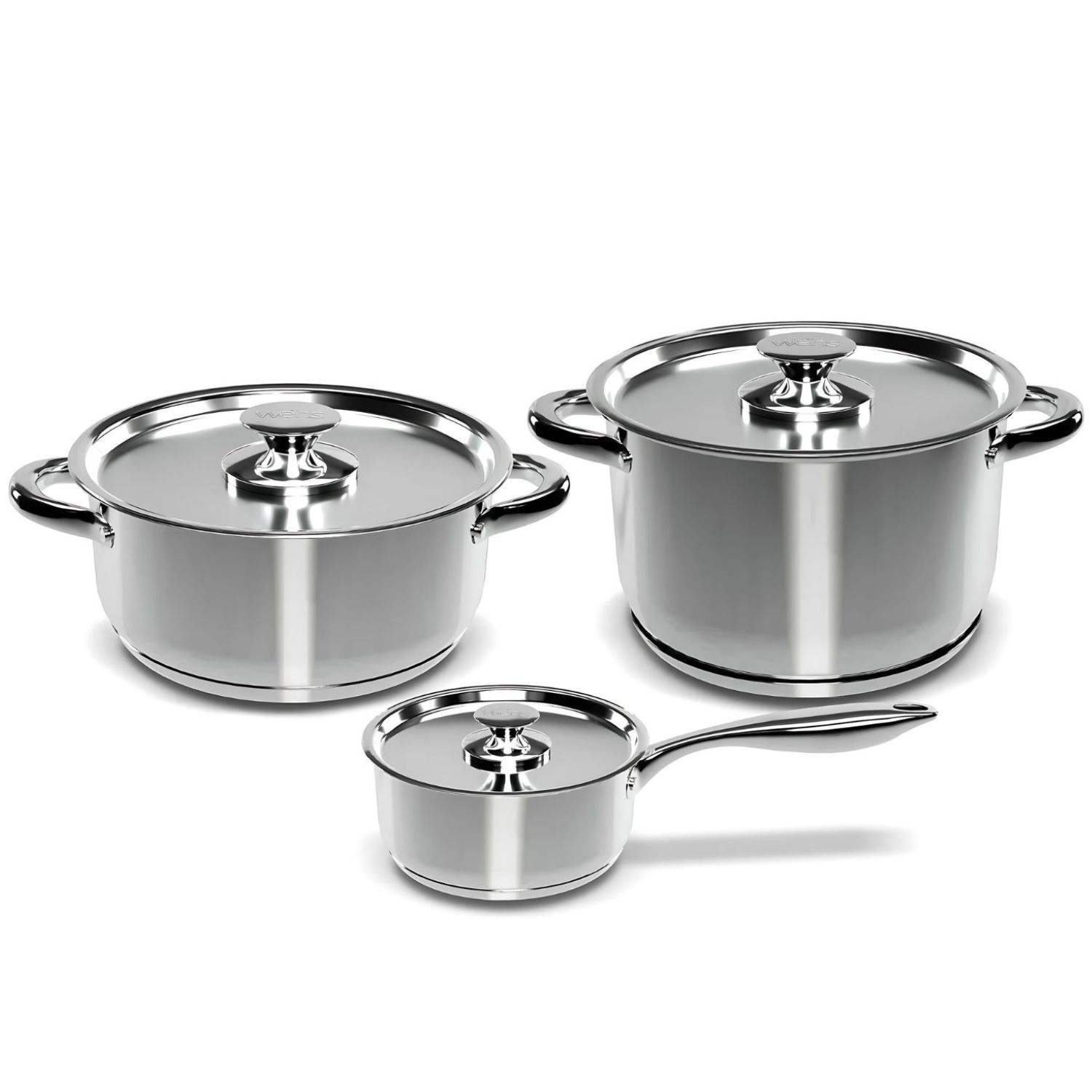 SET BATERIA DE COCINA 6 PIEZAS ACERO INOXIDABLE 430-6SS WENS - 1
