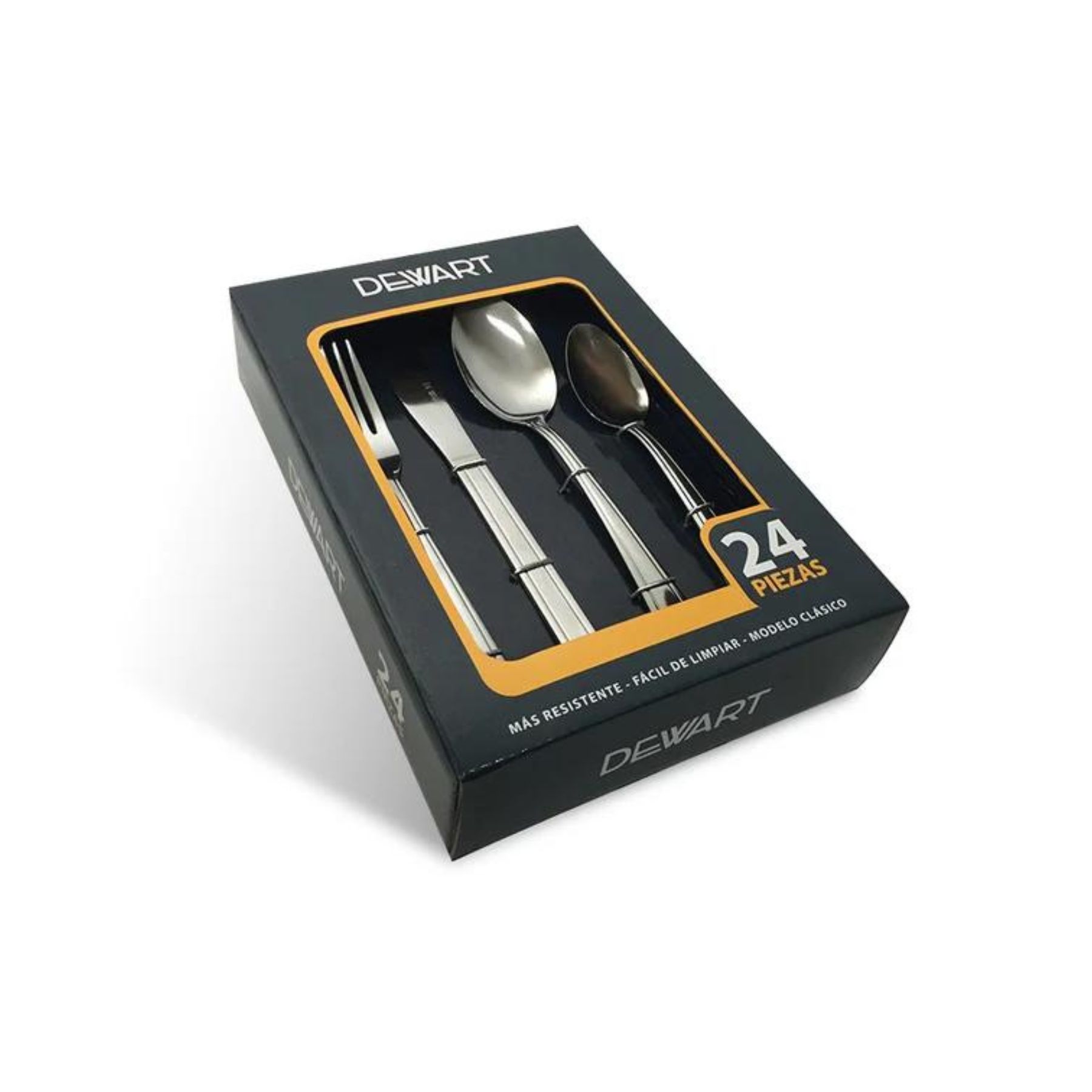 SET CUBIERTOS 24 PZS BOX DEWART ACERO INOXIDABLE PARA SERVIR - 2