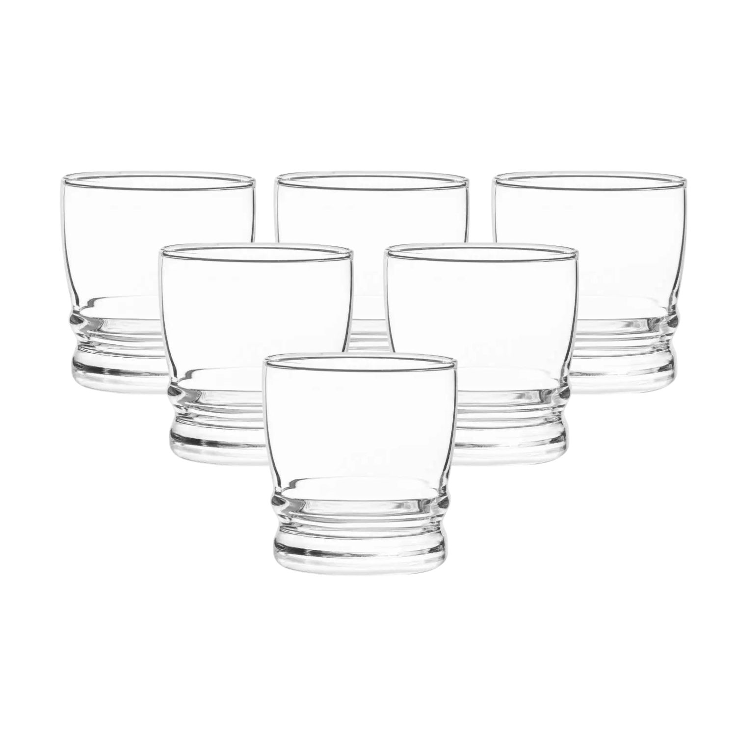 SET 6 VASOS MADEIRA ROCKS 304ML MENAJE COCINA CRISTAR - 1