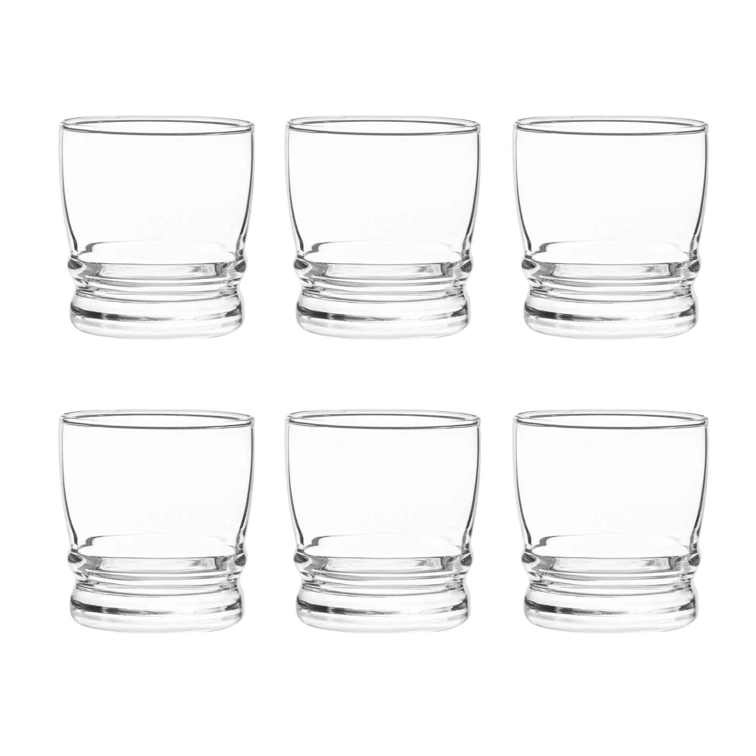 SET 6 VASOS MADEIRA ROCKS 304ML MENAJE COCINA CRISTAR - 2
