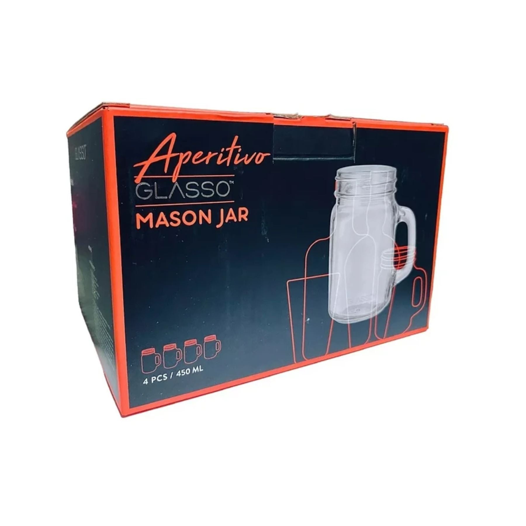 SET 4 VASOS MOJITO MASON GLASSO - 4