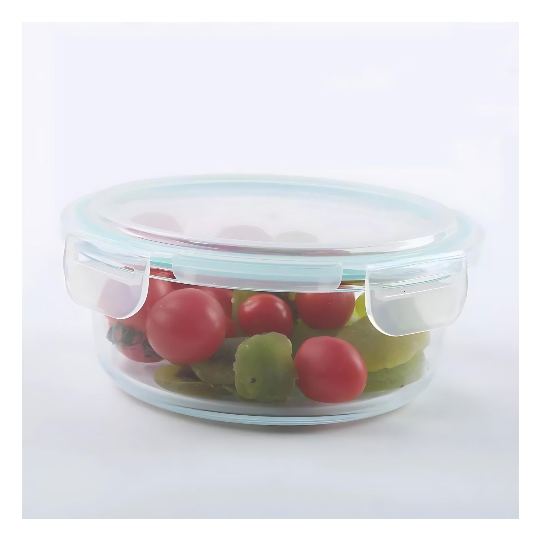 CONTENEDOR ALIMENTOS HERMETICO REDONDO 370ML VIDRIO ALLEGRA - 5