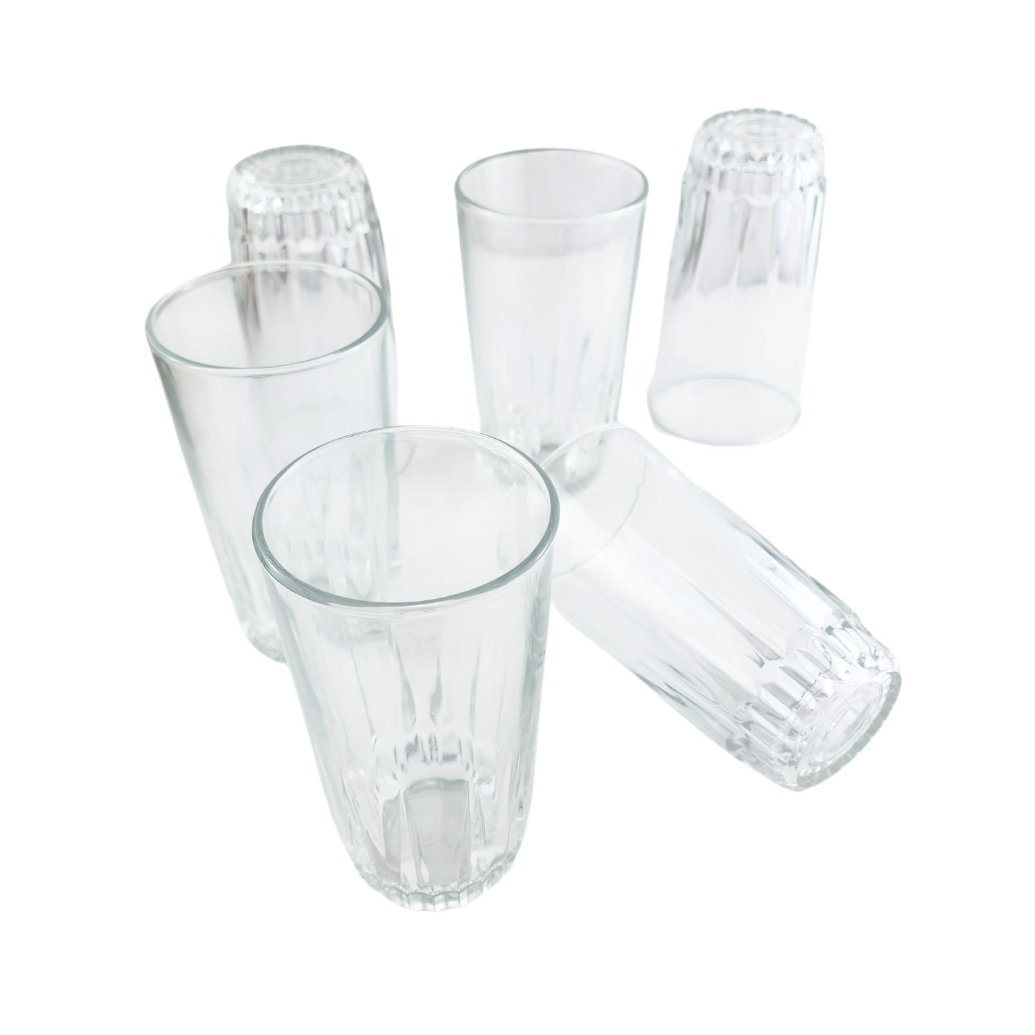 SET 6 VASOS ALTOS WHISKY CRISTAR PRISMA ROCKS 335ML - 3