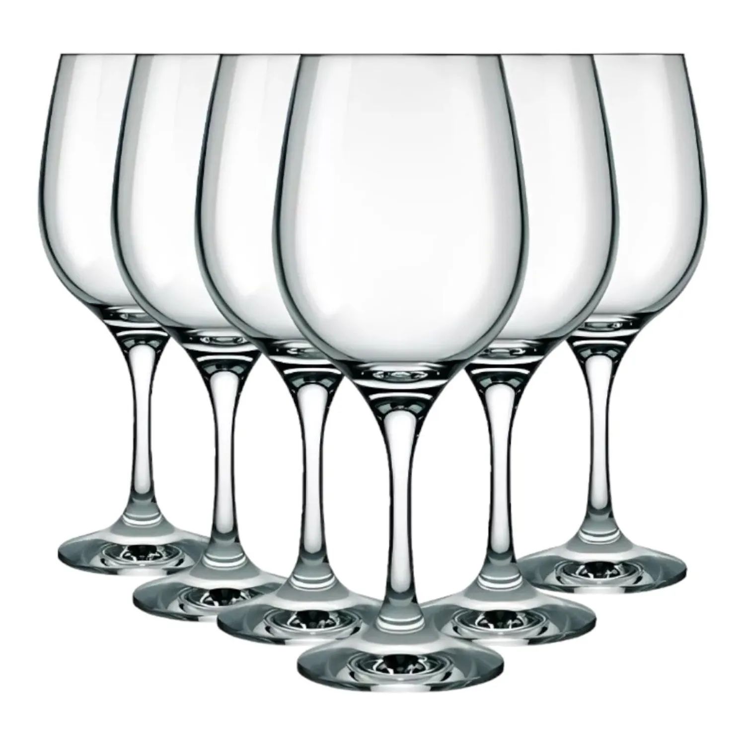 SET 6 COPAS VIDRIO BARONE VINO 385ML NADIR TRANSPARENTE - 1