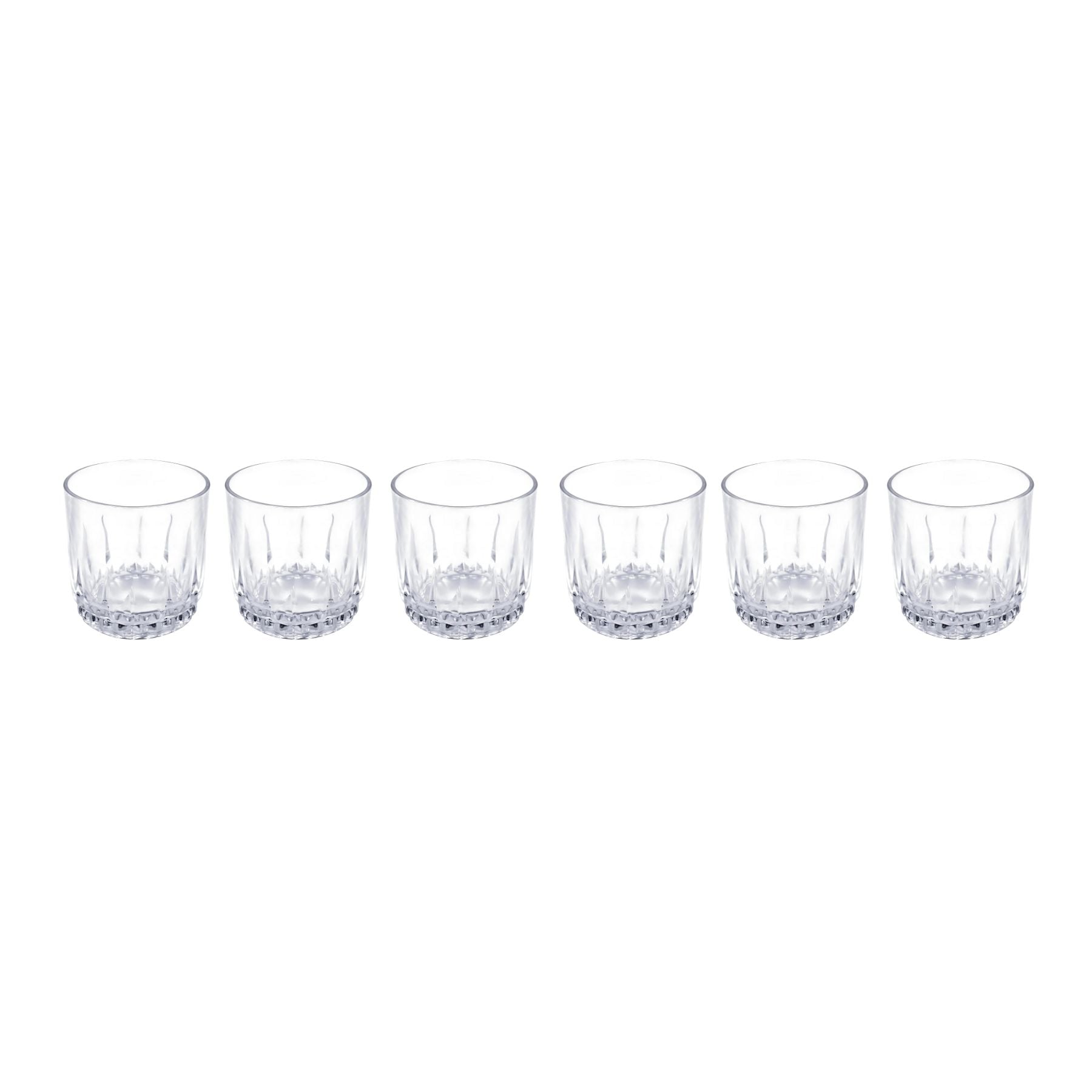 SET 6 VASOS BAJOS WHISKY CRISTAR PRISMA ROCKS 306ML - 3