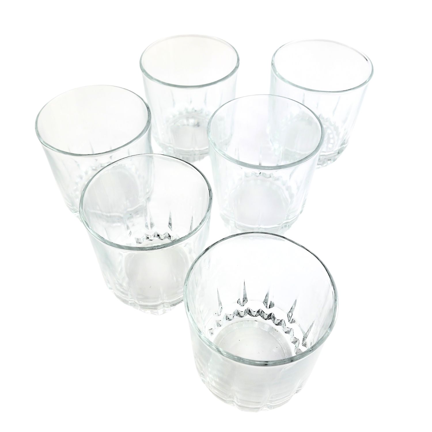 SET 6 VASOS BAJOS WHISKY CRISTAR PRISMA ROCKS 306ML - 6