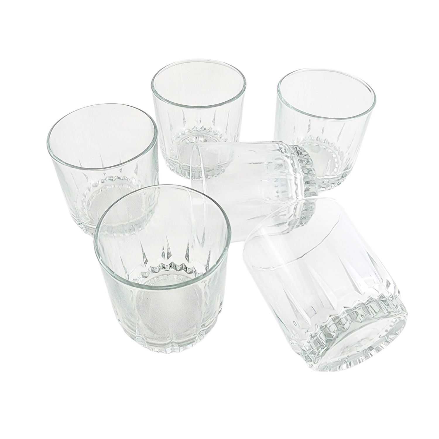 SET 6 VASOS BAJOS WHISKY CRISTAR PRISMA ROCKS 306ML - 7