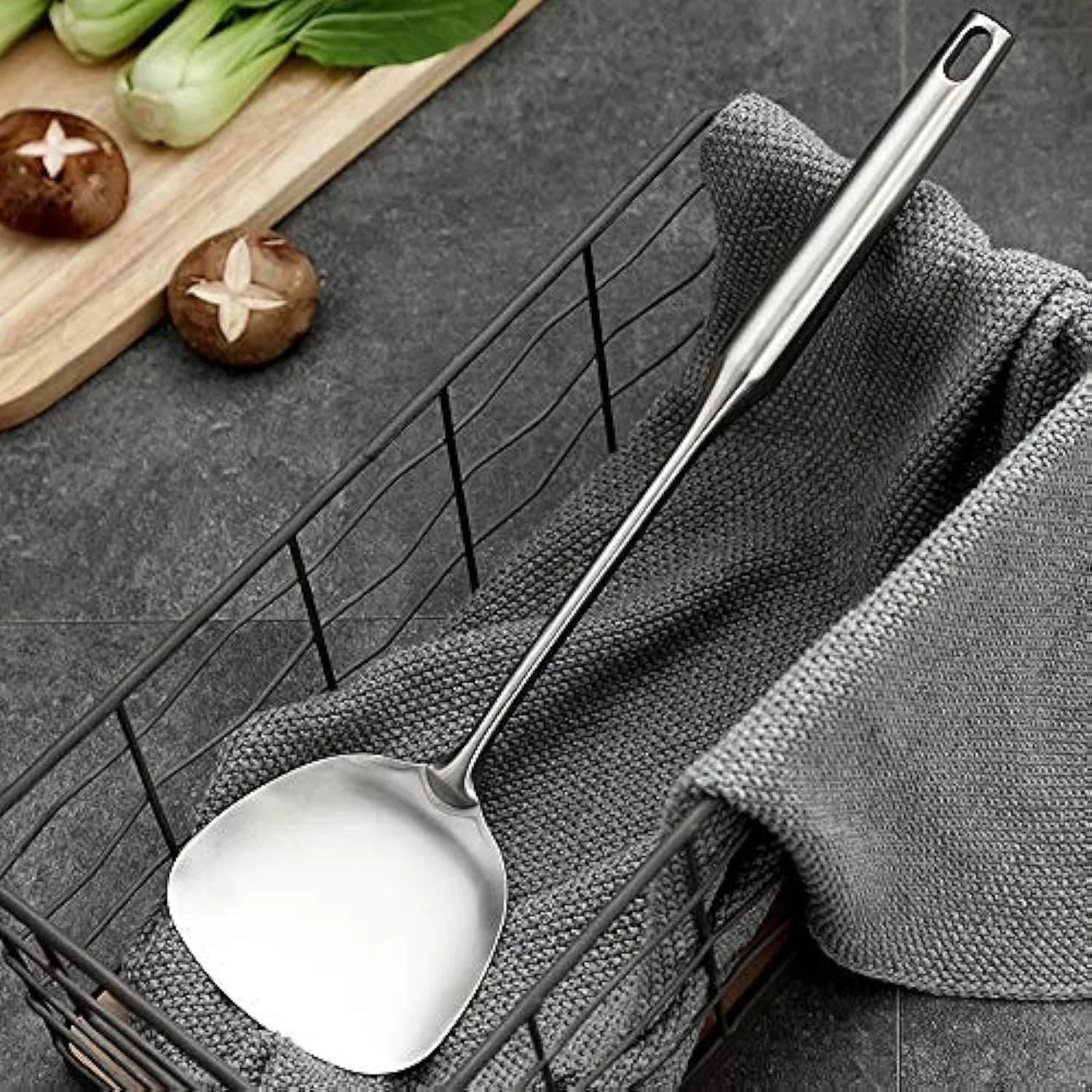 ESPATULA PLANA DE COCINA WENS 38CM ACERO INOXIDABLE - 3