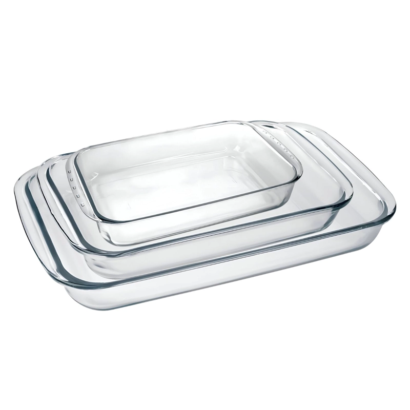 SET 3 ASADERAS RECTANGULARES MARCA MARINEX APTAS PARA HORNO - 7